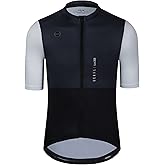 GCRFL Cycling Jersey Men Shorts Sleeves Road Bike Jersey Bicycle Tops Shirt, Zipper Pocket UPF 50+ Lightweight PRO Race Fit