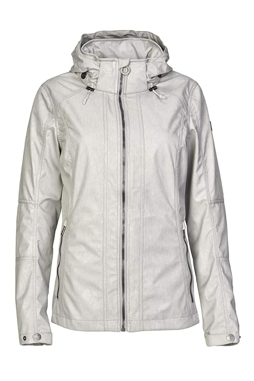 Killtec Damen Barira Allover Softshelljacke Mit Abzippbarer Kapuze