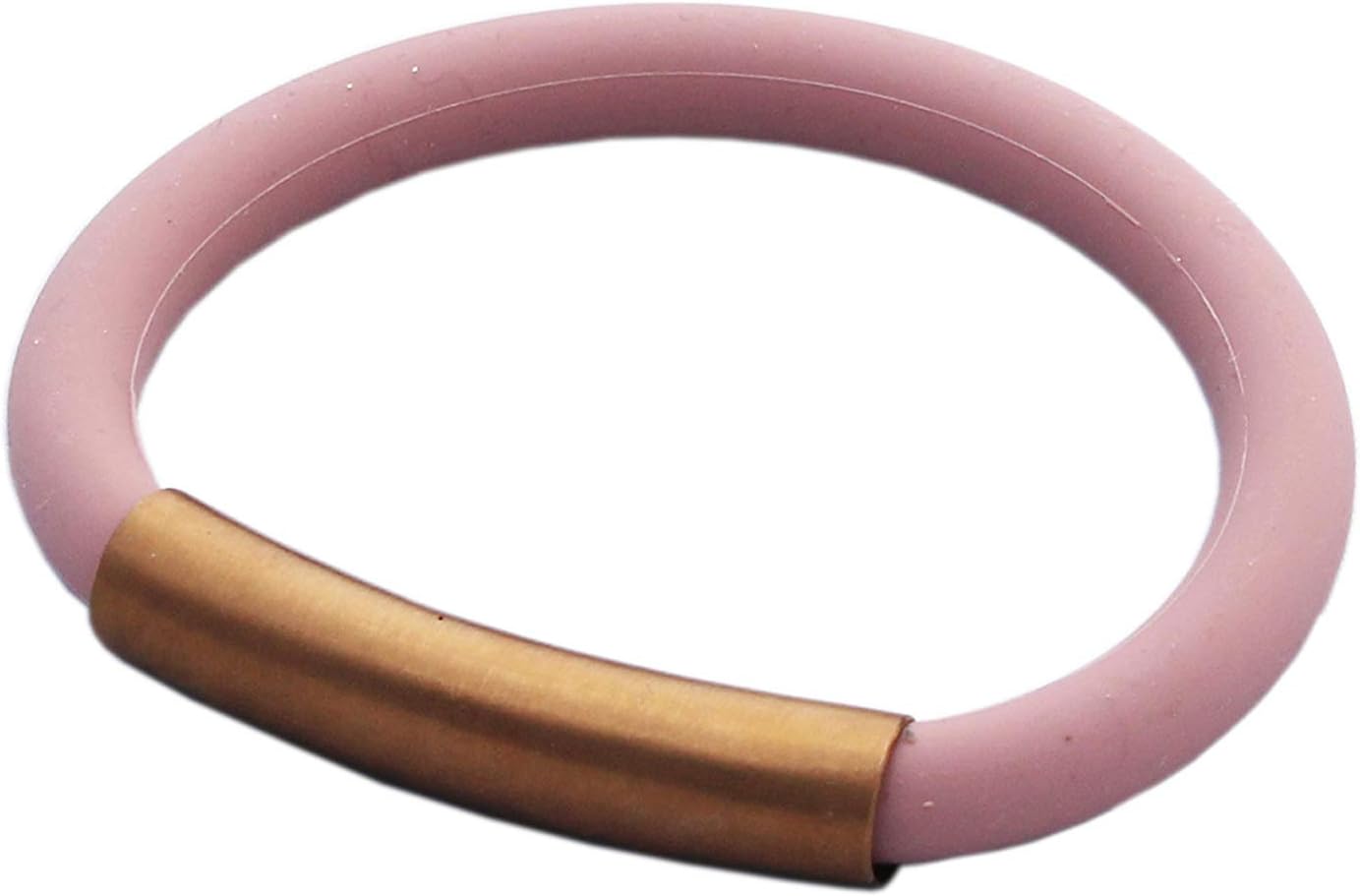 nOcean Reusable Straw and Bracelet - Made of Silicone and Steel - Comes with Cover and Cleaner - Support Ocean Cleaning Activities (Rose Gold)