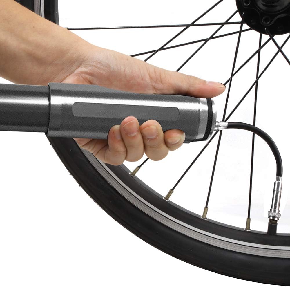 zgrmzql Portable Bike Tire Pump Mini Bicycle Schrader Presta Pump for Road, Mountain and BMX Bikes : Sports & Outdoors