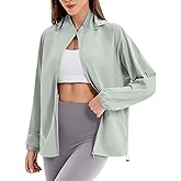 Kamotour Women's UPF 50+ Sun Protection Jacket Cooling Sun Shirt Lightweight Athletic Hoodie with Zipper Pockets Outdoor