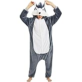 LATH.PIN Panda Onesie Pajamas for Women Men Unisex Animal Cosplay Halloween Onesies Costumes Adult Lounge Wear Sleepsuit