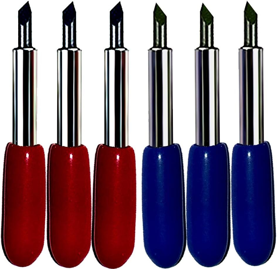 Combo 6-Pack Replacement Carbide Blades 3 Each 45 & 60 Degree Works with Most Cutters: Home & Kitchen