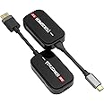 Terzomen Wireless HDMI Transmitter and Receiver, HDMI Wireless Extender for Streaming Video/Audio to TV/Monitor/Projector from PC/Camera/Laptop, AirLink Wireless Dongle, Type-C to HDMI Display Adapter