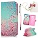 MOLLYCOOCLE Galaxy Prime G360 Case, Pink Cherry Blossoms Stand Wallet Purse Credit Card ID Holders TPU Soft Bumper Premium PU Leather Ultra Slim Fit Cover for Samsung Galaxy Core Prime G360