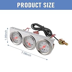 JDMSPEED 2 inch Triple Gauge Set - Oil