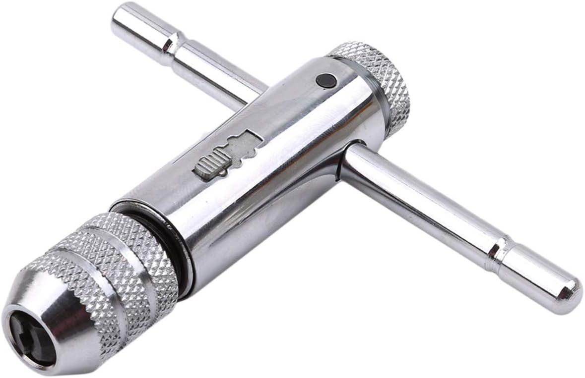 Bigsweety Adjustable THandle Ratchet Tap Holder Wrench Household Adjustable T Type OneHand