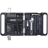 HOTO Cordless Brushless Drill Tool Set, Variable Speed, Hidden Buckle, Unique LED Screen, Intelligent Digital Display, Exquisite & Practical, High-end Drill Kit for Home/Daily Use