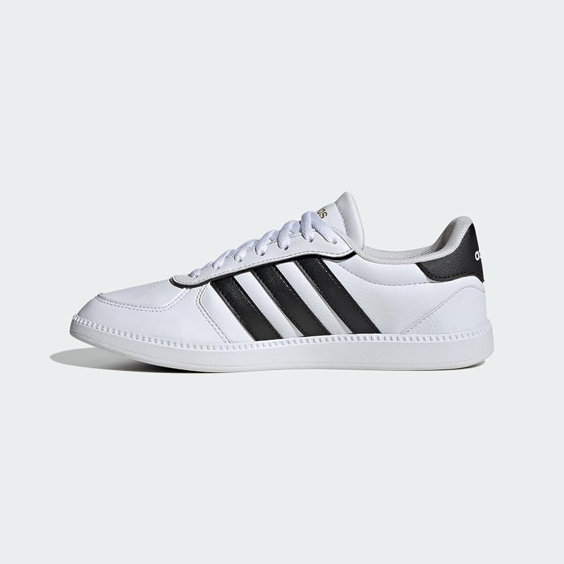 Mujer Breaknet Sleek Shoes, FTWR White/Core Black/Gold Met., 39 1/3 EU — foto 2 de 6