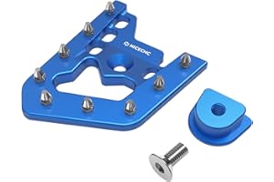 NICECNC Blue Foot Brake Pedal Lever Peg Pad Extender Compatible with Yamaha Raptor 700 2013-2023 2022 2021 2020 2019 2018, 700R 2016-2020 2021 2022 2023, 700R SE 2013-2016 2018-2021 2022 2023