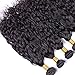 Ali Moda 10A Hair 14 16 18 with 12 Malaysian Human Hair Water Wave Hair and Unprocessed Natural Color Hair Weave Weft with 4x4 Lace Closure