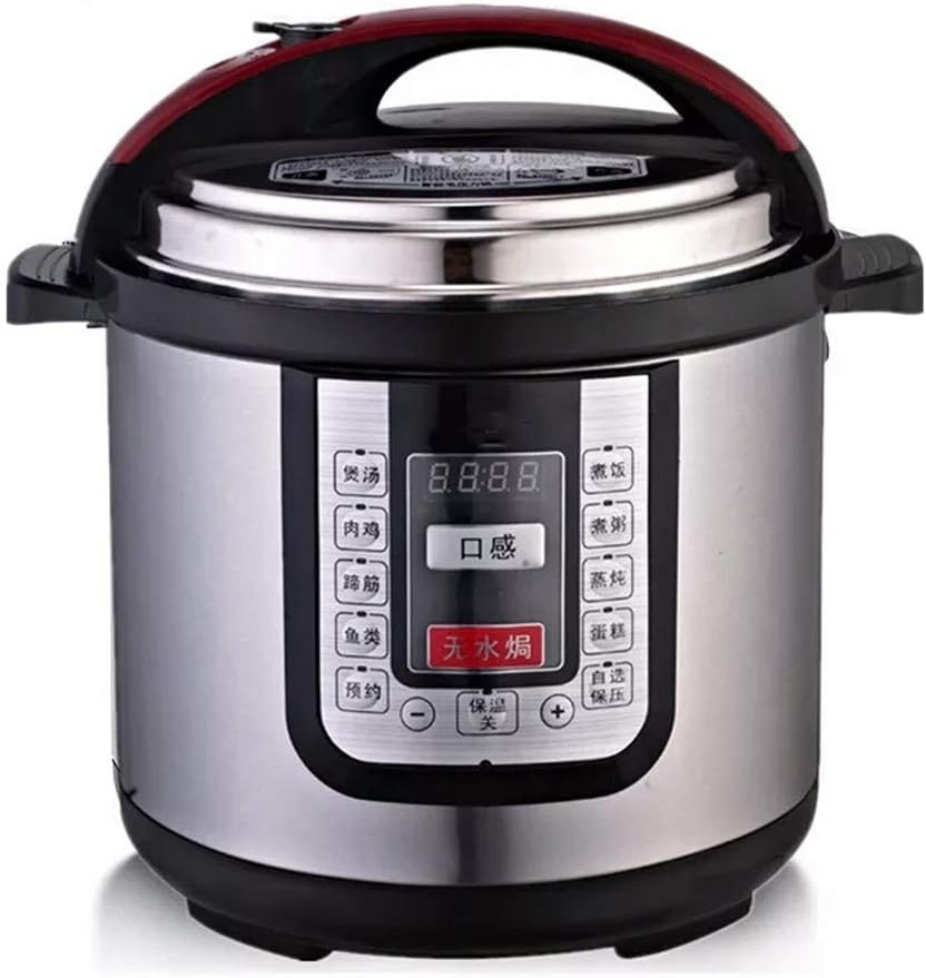 HMLH electric pressure cooker, 4L 800 W, brushed stainless steel/black, 220-240v, stainless steel inner pot
