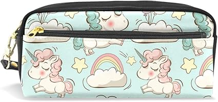 Amazon Soresore ソレソレ ペンケース おしゃれ 高校生 筆箱 大容量 かわいい 中学生 女子 ユニコーン アニマル 動物柄 ペンポーチ 化粧ポーチ ポーチ ふでばこ 女の子 小学生 文房具 文具 筆入れ Puレザー プレゼント 贈り物 ギフト ペンケース 文房具 オフィス用品
