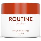 Routine Wellness Deep Conditioning Hair Mask - Bring Dry, Damaged Hair Back to Life – Hydrating Repair Treatment that Moisturizes, Strengthens & Adds Volume – Coconut & Vanilla 8oz