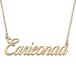 HUAN XUN Customized Custom Simple Any Name Necklace