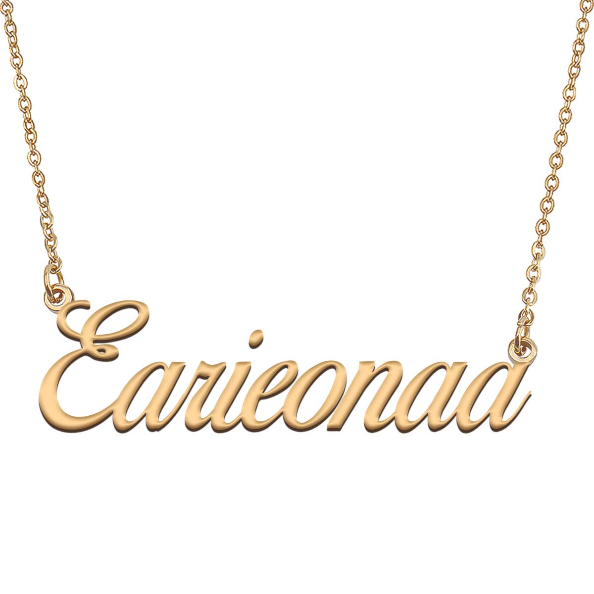 HUAN XUN Customized Custom Simple Any Name Necklace