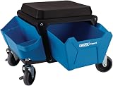Draper 23716 Work Stool Blue Padded Shop Mechanic Garage Seat Tray Swivel view 2