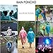 Dsteng Rain Poncho Adult Ponchos Reusable Raincoat 3 Pack No Plastic Smell,Light Weight and Perfect for Outdoor Activities (2 Blue +1 Rose red)