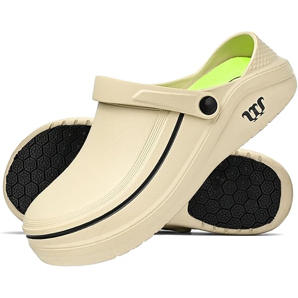 Steel Toe JSWEI Nonslip Water Proof Work Shoes Mens Clogs Chef