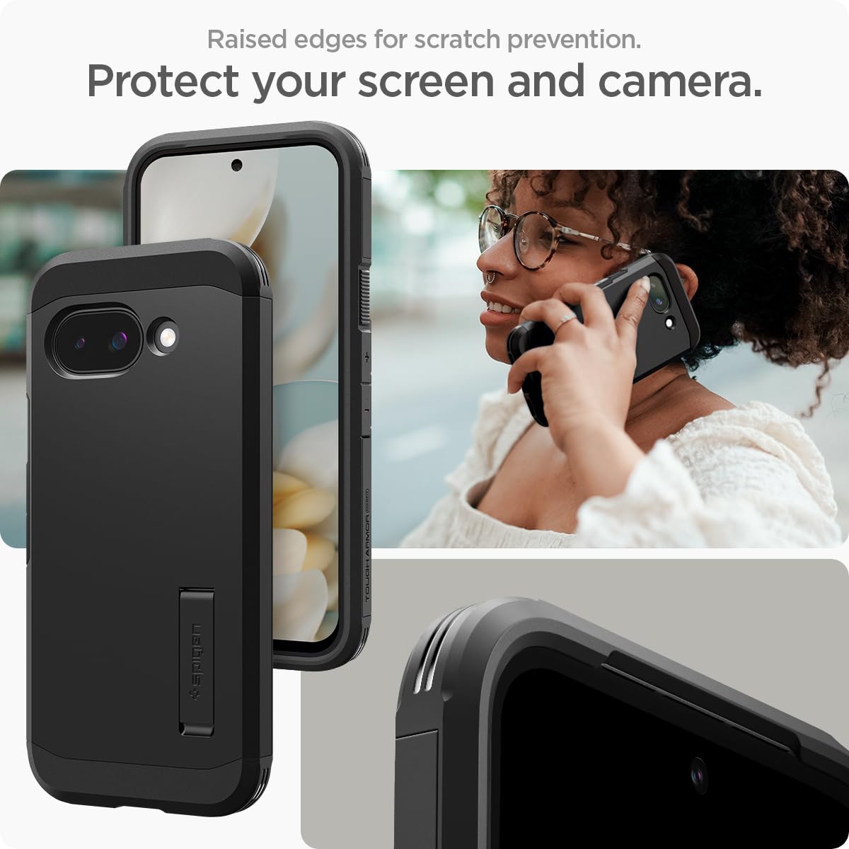Spigen Pixel 9a Case Tough Armor (Ai) MagFit Compatible w/ MagSafe | Black