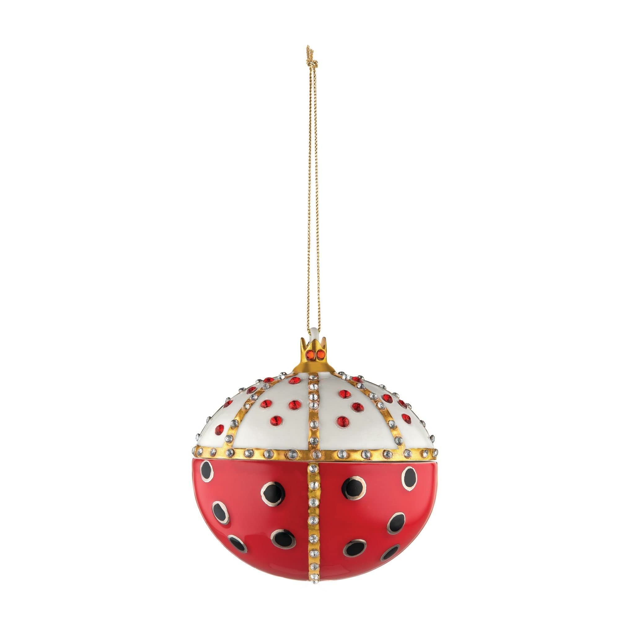 Alessi MJ16 8 Re Coccinello, Home ornament in porcelain. Hand-decorated.
