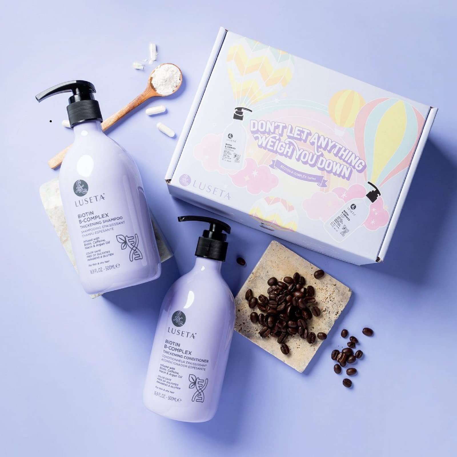 Luseta Shampoo & Conditioner Set for Hair Growth and