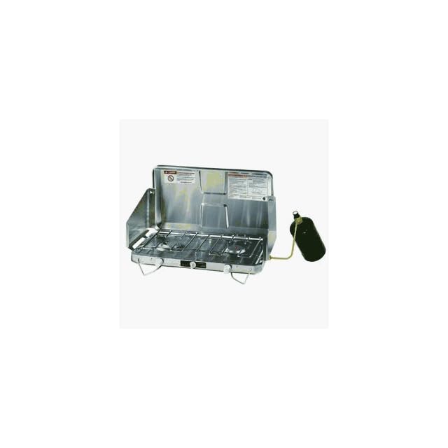 Brinkmann Camp Classics Stainless Steel 2 Burner Propane Stove with