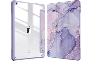 Fintie Hybrid Slim Case for iPad 9th / 8th / 7th Generation (2021/2020/2019) 10.2 inch - [Built-in Pencil Holder] Shockproof 