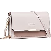 Roulens Small Crossbody Bag for Women,Cell Phone Purse Women's Shoulder Handbags Wallet Purse with Credit Card Slots