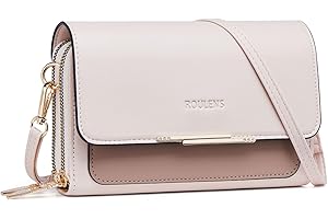 Roulens Small Crossbody Bag for Women,Cell Phone Purse Women's Shoulder Handbags Wallet Purse with Credit Card Slots