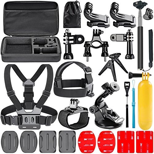 Navitech 18 in 1 Action Camera Accessories Combo Kit with EVA Case Compatible with AEE Mokacam