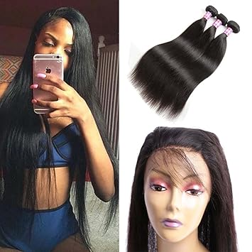 Ossilee Hair Mink Peruvian Hair Straight Pre Plucked 360 Lace