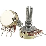 Uxcell a11110700ux0041 2 Piece B200K 200K Ohm Single Linear Taper Rotary Potentiometers