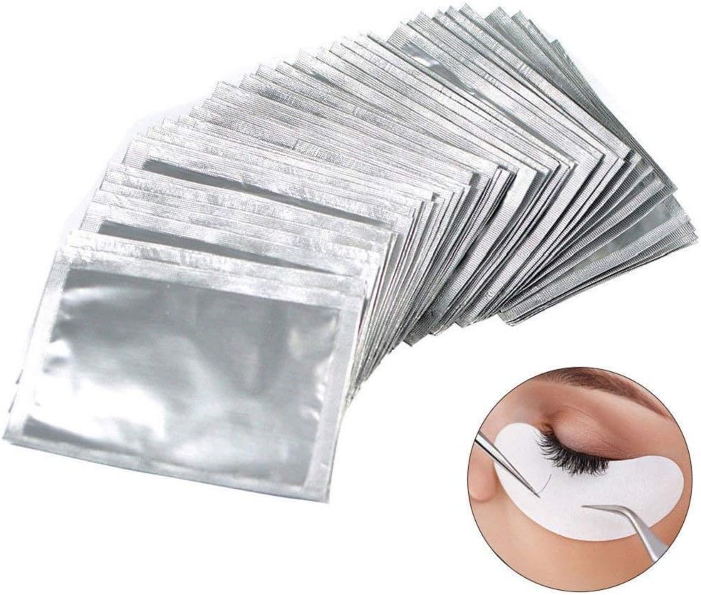 Funmazit Under Eye Gel Pads, 50pairs Under Eye Gel pads Eyelash Lash Extension Pads Lint Free Eye Patches