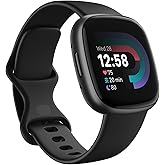 Fitbit Versa 4 Health &amp; Fitness Smartwatch with GPS, 24/7 Heart Rate, Sleep Tracking, Workout Modes, Built-in Alexa, Water Resistant, 6+ Day Battery Life - Black
