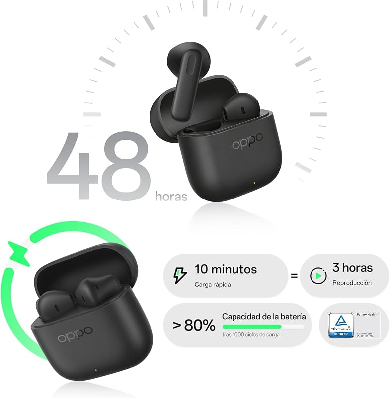 Enco Buds3 Bluetooth 5.4 12.4mm 48h IP55 Auscultadores, Preto Ardósia