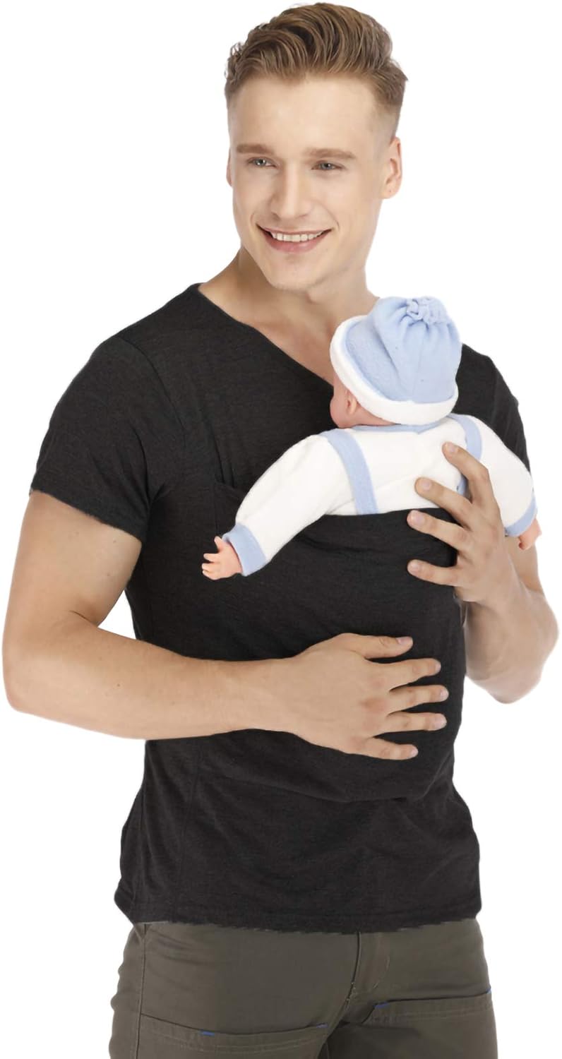 Pere Multi Fonctionnel Kangourou Bebe Sacs Papa A Manches Courtes T Shirt Kangourou Papa Chemises Poche Porte Bebe Nouveau Papa S 3xl T Shirts A Manches Longues Femme Cmfantillas Org