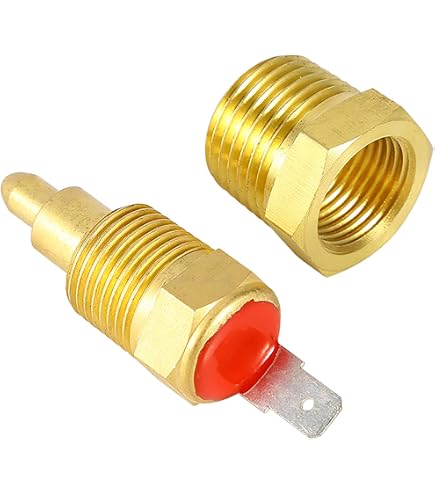 Automall_tech Radiator Fan Thermo Sensor Switch – 3/8" NPT, 160°F On / 145°F Off, Universal Fit, Copper Tone, 3-Month Warranty