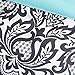 Intelligent Design Cozy Comforter Set Casual Damask Design Modern All Season Bedding Set with Matching Sham, Decorative Pillow, Twin/Twin XL, Leona Black/Aqua 4 Piece
