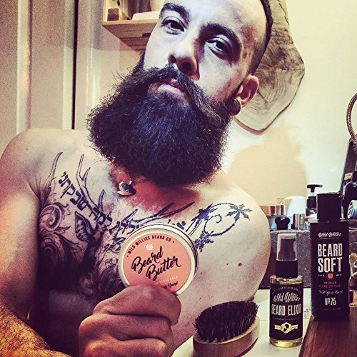 Essential Beard and Mustache Grooming Kit for Men - USA Made Gift Set Soothes Irritated, Dry Skin, Reduces Acne & Grows Your Beard Faster - Beard Oil, Balm Conditioner & Shampoo Wash