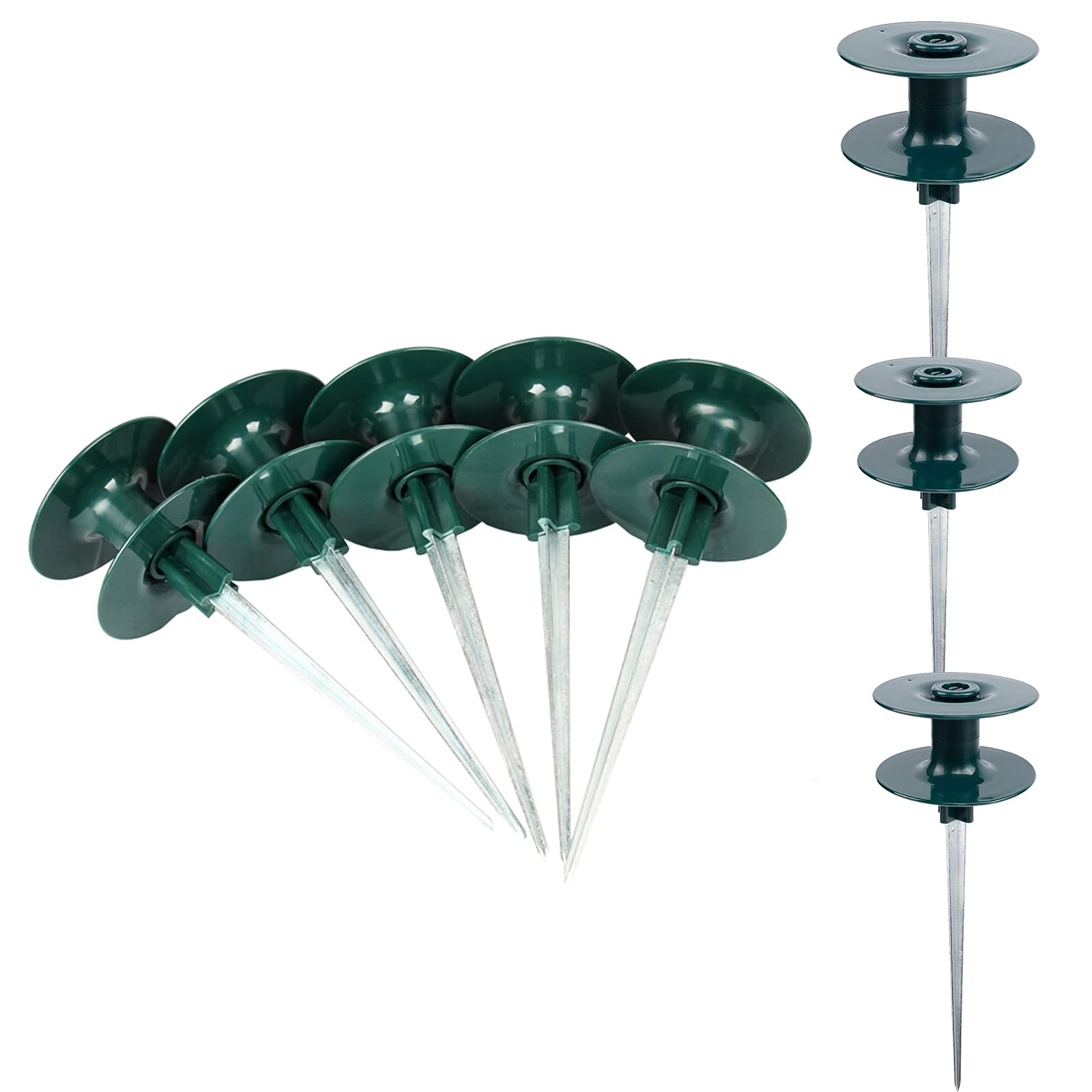 MCDSAJ 8 Pcs Garden Hose Guide Stake,Lawn Hose