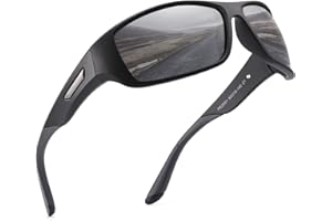 PUKCLAR Polarized Sports Sunglasses for Men Women Running Cycling Fishing Driving Golf Tr 90 Frame