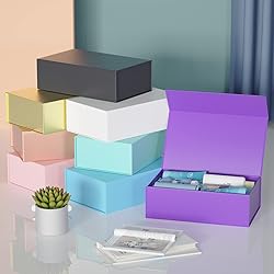 RYDDOY Purple Gift Box, 12x6x4'' Gift box for