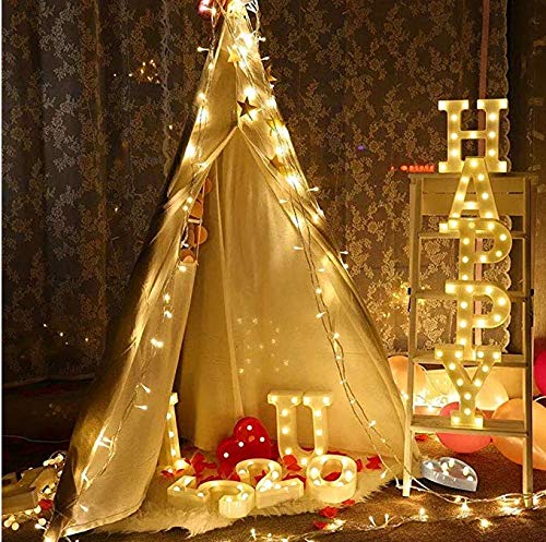 Kellegour Light Strand Led Light String Lights Warm White String Lights Indoor Plug in Led Curtain Lights Photograph String Lights Led Decorative Lights White Led String Lights
