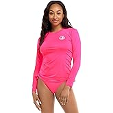 Body Glove Womens Sleek Long Sleeve Rashguard with UPF 50