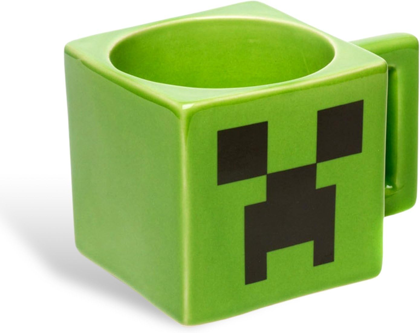 minecraft creeper mug 250ml plastic coffee mug green