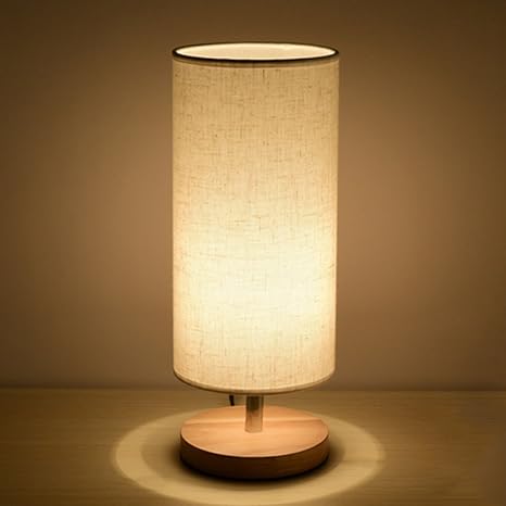 bedside table lamp light retro style
