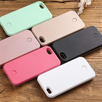 XULINGKE Funda para telefono movil Caja Luminosa iPhone 6 6s 7 8 Plus X Selfie Light