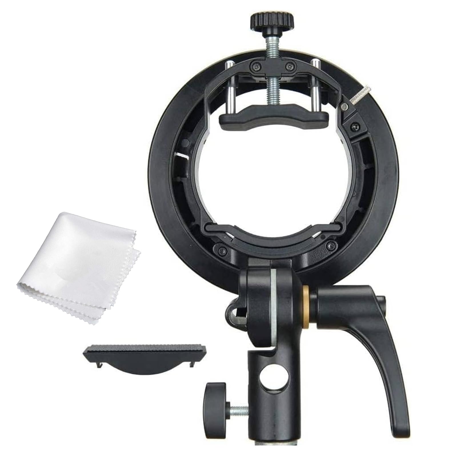 Godox S2 Speedlite S-Type Bracket Bowens Mount, for Godox V1 AD200Pro AD400Pro AD200 V860II TT685 TT600 TT350, Precise Tilt Control, Large Handle, Integrated Umbrella Mount