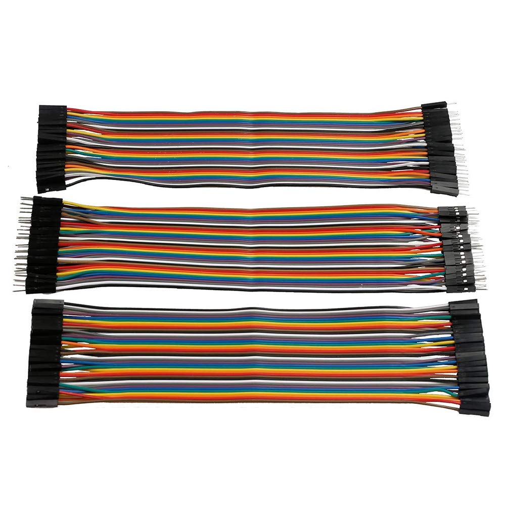 Kit Cavi Jumper E Connettori Per Arduino - 120pcs 3x10cm Maschio/Femmina + 20pcs Header 2.54mm - Foto 3
